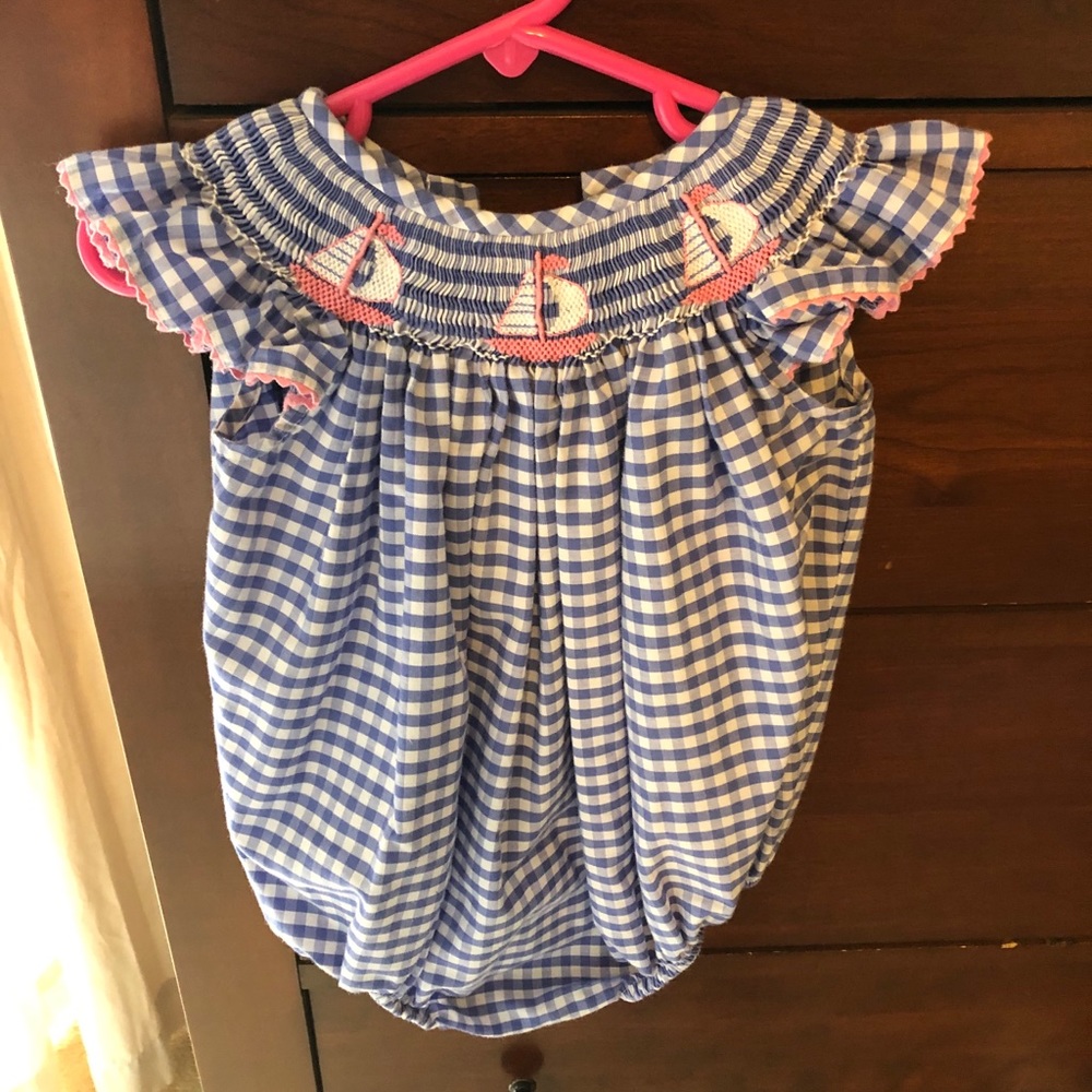 12 month smocked bubble